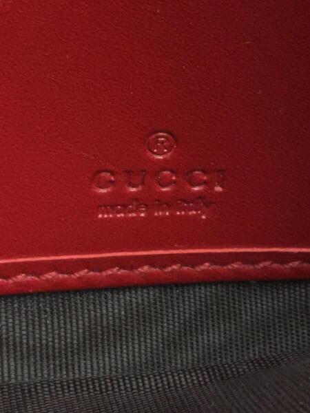 GUCCI(グッチ) / 長財布/レザー/RED/総柄/レディース/410100・534563