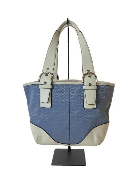 COACH(コーチ) / トートバッグ_ソーホー_ミニシグネチャー_ブルー 