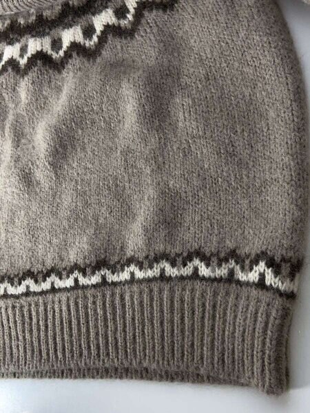 BATONER(バトナー) / ニット・セーター(厚手)/3/ウール/BRW/総柄/BN