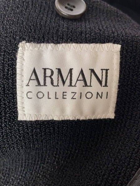 ARMANI COLLEZIONI / ジャケット/52/ポリエステル/BLK/無地/scg901 ARMANI COLLEZIONI(アルマーニコレッツィオーニ) / ジャケット/52