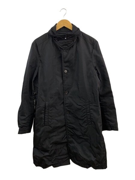 PRADA(プラダ) / ステンカラーコート/48/ナイロン/BLK/無地// | 古着の