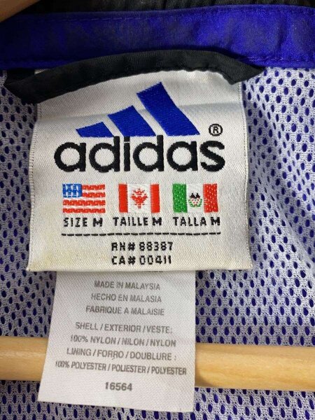  ジャケット adidas(アディダス) / テーラードジャケット/XL/ナイロン/NVY/無地