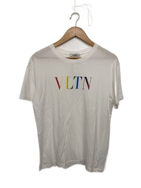 VALENTINO(ヴァレンティノ) / マルチカラーロゴTシャツ/M/コットン/WHT 