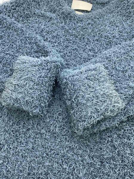 YOKE(ヨーク) / 22SS/BUSHY COTTON CREW NECK/セーター/3/コットン/BLU