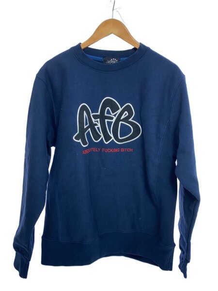 AFB(エーエフビー) / FRONT LOGO/スウェット/L/コットン/NVY | 古着の 