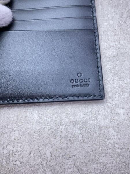 GUCCI(グッチ) / 2つ折り財布/レザー/BLK/モノグラム/メンズ/473916