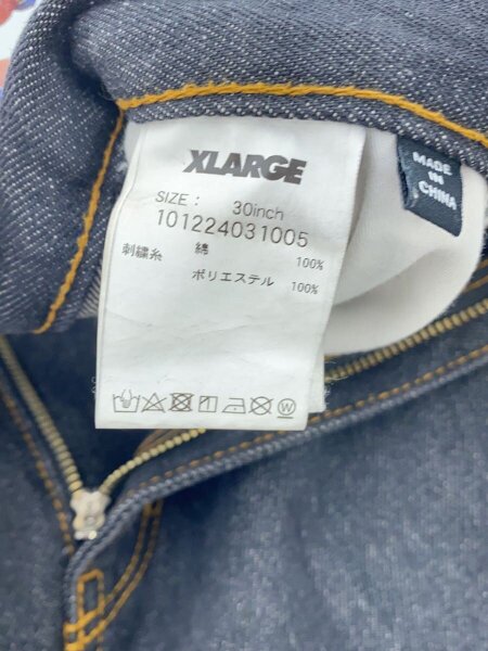 X-LARGE(エクストララージ) / ストレートパンツ/30/デニム/ブラック