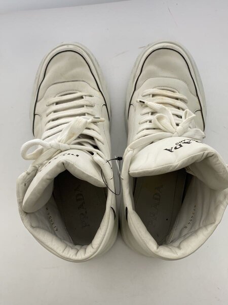 PRADA(プラダ) / ハイカットスニーカー/UK8/WHT/レザー/4T3454 | 中古 