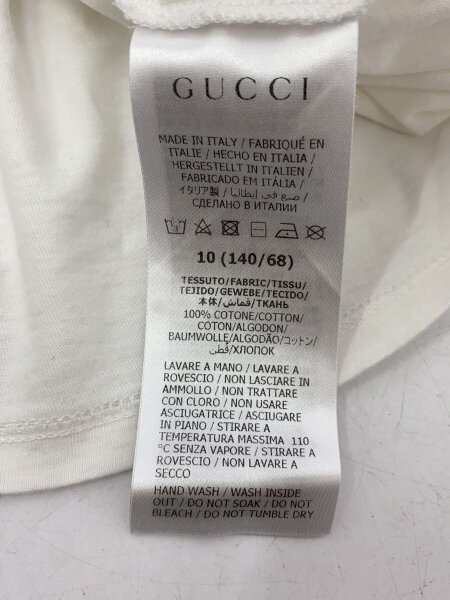 GUCCI(グッチ) / Tシャツ/10/コットン/WHT/プリント/609675 XJD25 