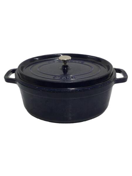 Staub(ストウブ) / 鍋/30cm以上/NVY/ココットオーバル31cm/使用感有り