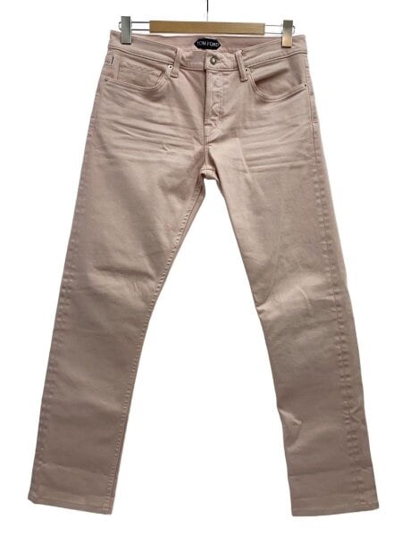 TOM FORD(トムフォード) / ストレートパンツ/32/コットン/PNK/無地