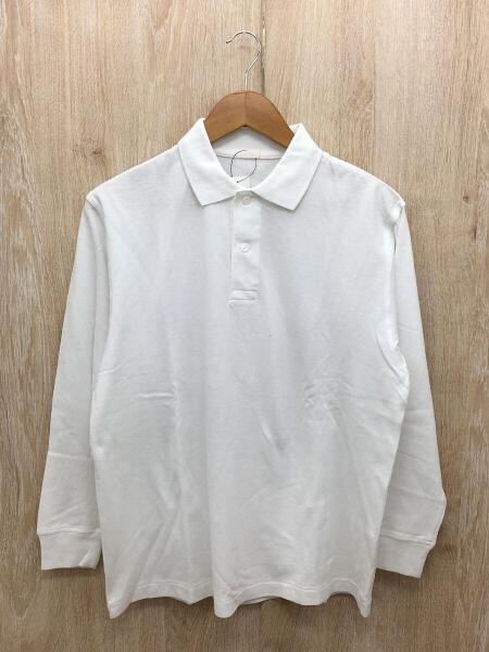 COMOLI(コモリ) / 19SS/鹿の子長袖ポロシャツ/1/コットン/ホワイト/P01 