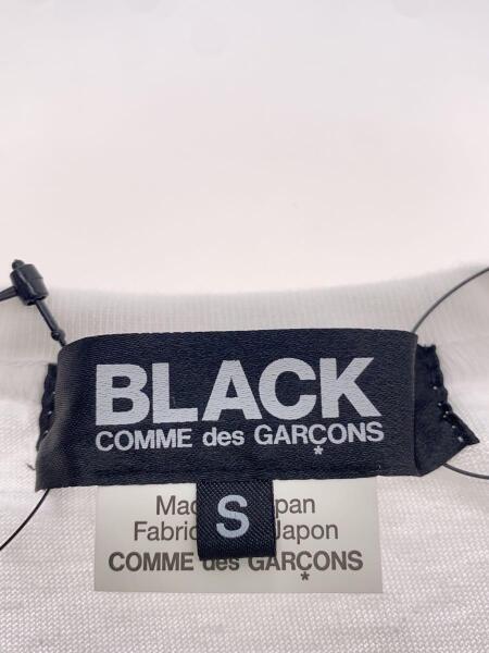 BLACK COMME des GARCONS / カットソー/S/ポリエステル/WHT/1O-T002 BLACK COMME des GARCONS(ブラックコムデギャルソン) / Tシャツ/S