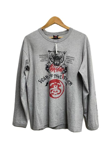 STUSSY(ステューシー) / 00s/Year Of Tiger/袖プリ/長袖Tシャツ/M 