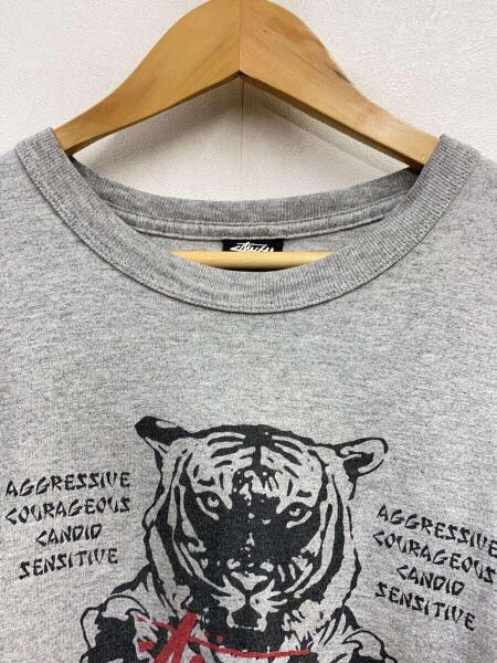 STUSSY(ステューシー) / 00s/Year Of Tiger/袖プリ/長袖Tシャツ/M 