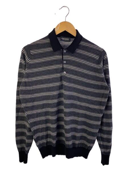 JOHN SMEDLEY ニットポロ 長袖 M JOHN SMEDLEY(ジョンスメドレー 