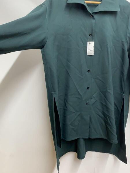 美品▲CABaN キャバン//ウールツイル ハイネックロングシャツ▲グリーン　緑 BPF01_39_39068406702_5900?$