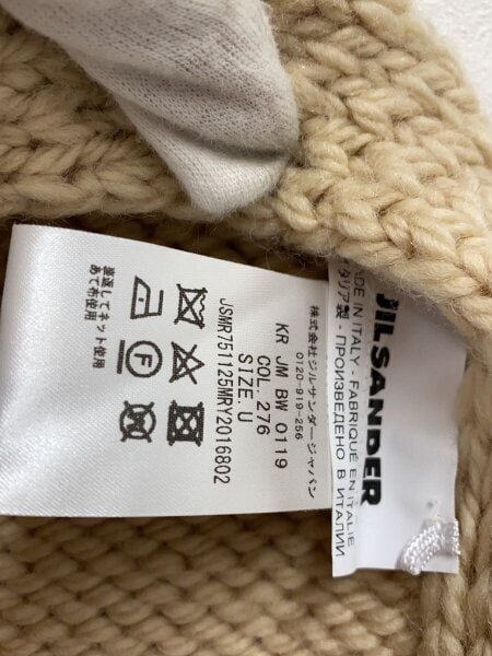 JIL SANDER◇ロング プラストロン ニットベスト/SIZE：U/ウール