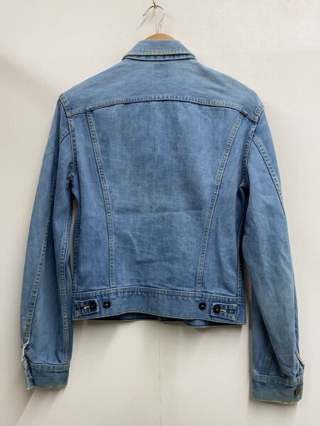 Lee / 推定70s/101-J/ピスネームMR/猫目/Gジャン/デニム/IDG/背タグ欠損/袖破れ Lee(リー) / 70s/101J/サイド猫目/タグ欠損/Gジャン/--/デニム/IDG