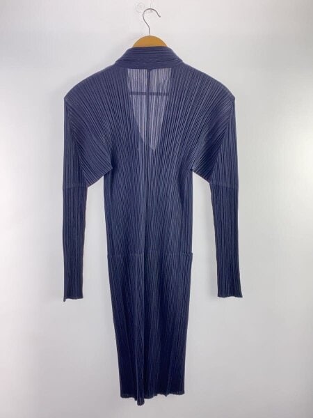 PLEATS PLEASE ISSEY MIYAKE / 長袖ワンピース/3/ポリエステル/NVY/PP43-JT227 PLEATS PLEASE ISSEY MIYAKE(プリーツプリーズイッセイミヤケ) / 長袖