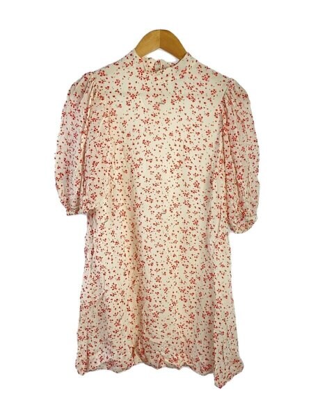 GANNI(ガニー) / 半袖ワンピース/38/レーヨン/WHT/総柄 | 古着の販売 