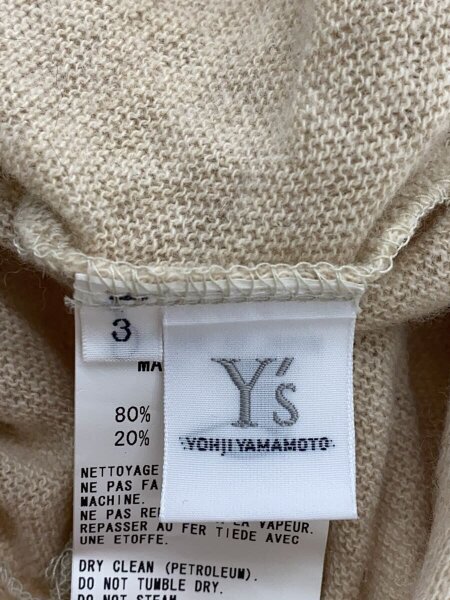 YOHJI YAMAMOTO(ヨウジヤマモト) / ウールリネンデザインニット