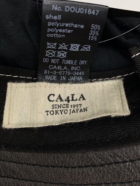 CA4LA(カシラ) / バケットハット/--/フェイクレザー/BLK/無地/メンズ