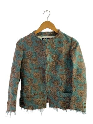 Y's◇タイダイアシンメトリーウールニット/2/ウール/ブルー/YU-K67-146