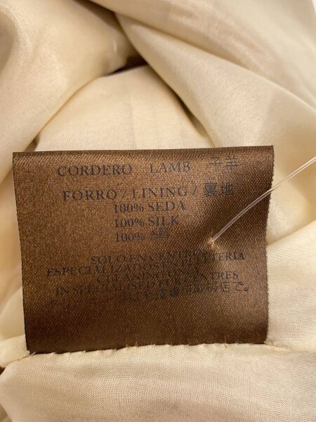 LOEWE / 裏地シルク/ノースリーブワンピース/36/羊革/BEG LOEWE(ロエベ) / 裏地シルク/ノースリーブワンピース/36/羊革/BEG