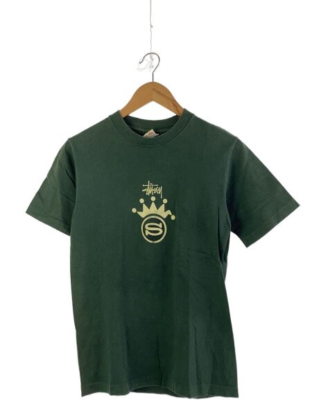 STUSSY(ステューシー) / 白タグ/90s前期/USA製/Tシャツ/S/コットン/GRN 