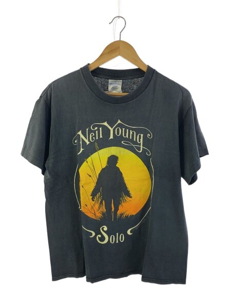 BROCKUM(ブロッカム) / VT/90s/neil young/Tシャツ/L/コットン/BLK 