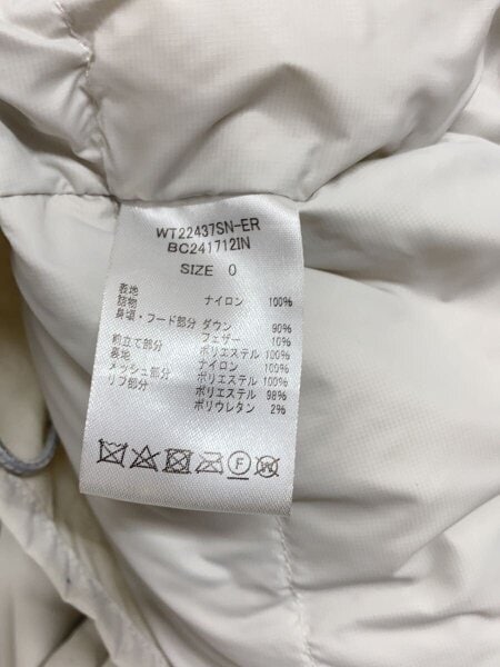 WILDTHINGS(ワイルドシングス) / ダウンジャケット/O/ナイロン/WHT
