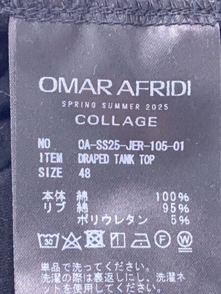 OMAR AFRIDI(オマールアフリディ) / タンクトップ/48/コットン/BLK 