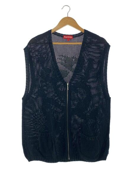 【モーガン蔵人着用】Supreme ストライプジップアップベスト Lサイズ モーガン蔵人着用】Supreme ストライプジップアップベスト Lサイズ