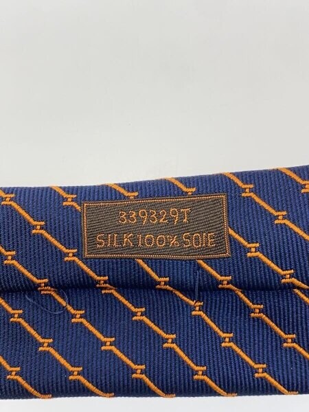 HERMES(エルメス) / Hカドリージュ シルクネクタイ/シルク/NVY/メンズ