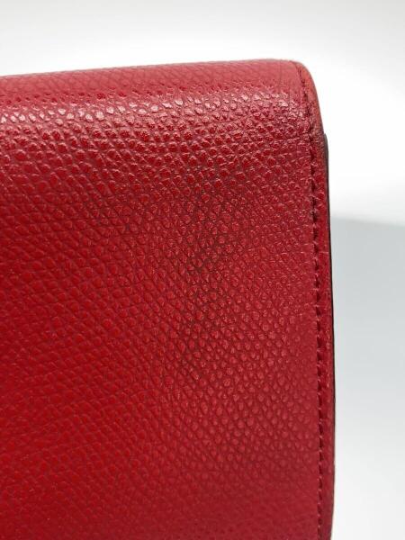 FENDI(フェンディ) / 2つ折り財布/レザー/RED/無地/レディース/8M0387