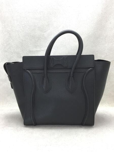 CELINE セリーヌ ラゲージ ミニ トートバッグ レザー ブラック 黒 保存 
