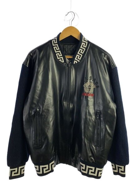 VERSACE(ヴェルサーチェ) / スタジャン/L/レザー/BLK | 古着の販売 