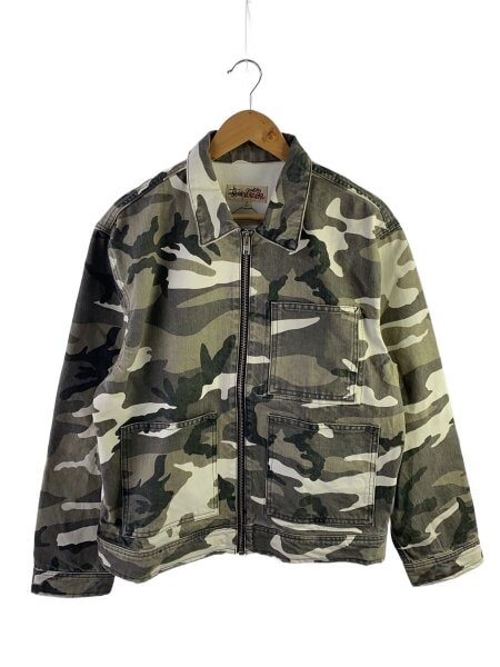 葵様ご購入専用/ 極稀少Old Stussy ジャケット/オリーブグリーン STUSSY(ステューシー) / ジャケット/M/コットン/KHK/カモフラ | 古着の