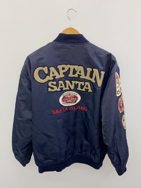 CAPTAIN SANTA(キャプテンサンタ) / スタジャン/L/ナイロン/NVY/刺繍 