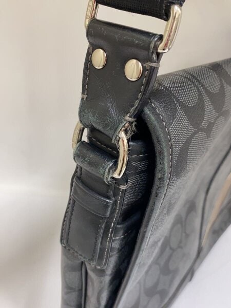 COACH(コーチ) / ショルダーバッグ/レザー/BLK/総柄/70339 | 中古品の