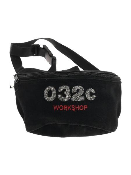 032c ゼロスリーツーシー ウエストバッグ コットン BLK 無地 中古品の販売・通販なら