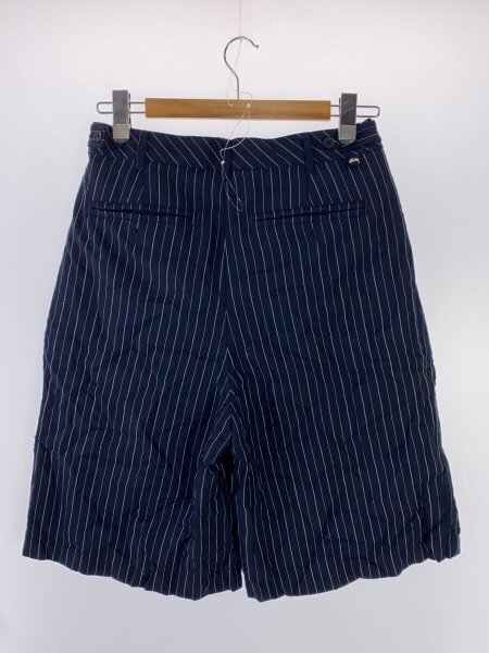 STUSSY / VOLUME PLEATED SHORT WRINKLED S/28/ポリエステル/NVY/ストライプ/112314// STUSSY(ステューシー) / VOLUME PLEATED SHORT WRINKLED S/28