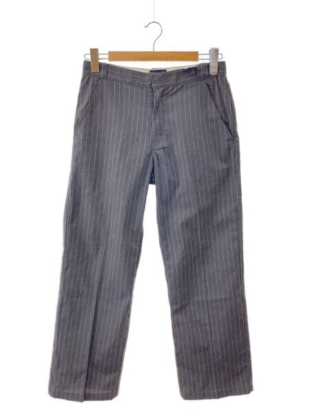 STUSSY(ステューシー) / スラックスパンツ/M/コットン/GRY/ストライプ 