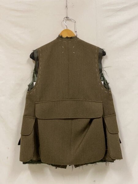 Maison Margiela / ベスト/46/ウール/KHK/無地/S50FB0109 Maison Margiela(メゾンマルジェラ) / ベスト/46/ウール/KHK/無地