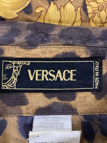 VERSACE(ヴェルサーチェ) / 長袖シャツ/50/シルク/CML/レオパード 