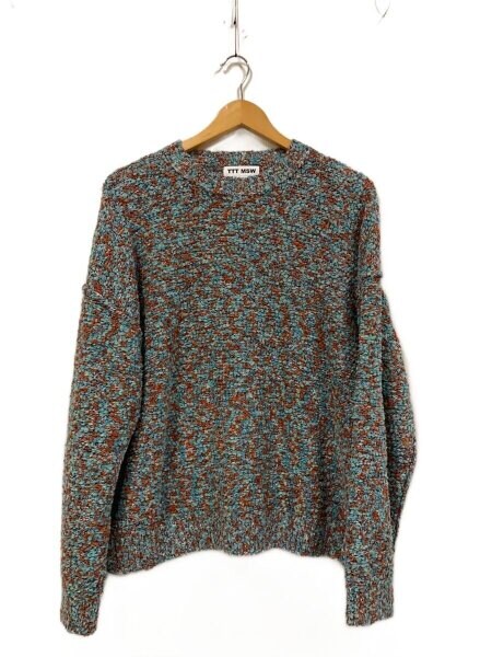 TTT_MSW(ティー) / 25SS/CAMOUFLAGE PULLOVER KNIT/M/ポリエステル/BLU