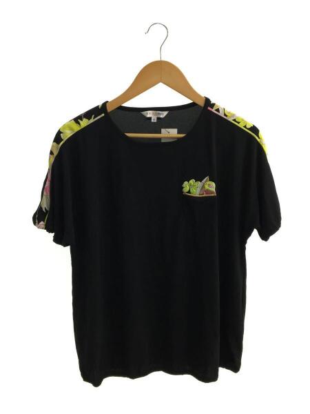 レオナール刺繍ロゴ半袖黒Tシャツ LEONARD(レオナール) / 半袖カットソー/42/SPORT/小鳥刺繍/カラー