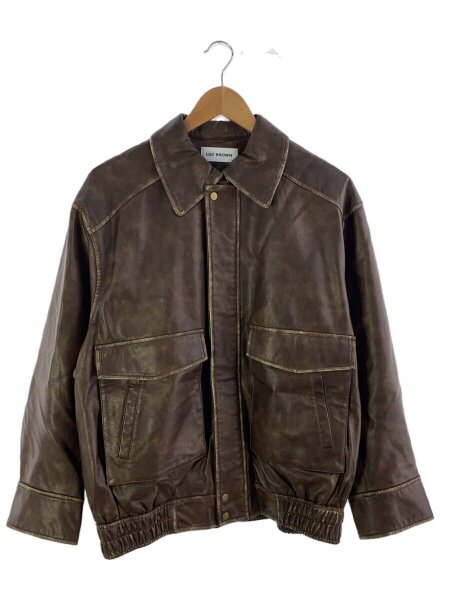 リリーブラウン ヴィンテージレザーブルゾン Z955リリーブラウン