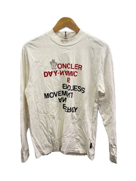 MONCLER(モンクレール) / 長袖Tシャツ/XS/コットン/WHT/プリント/C 